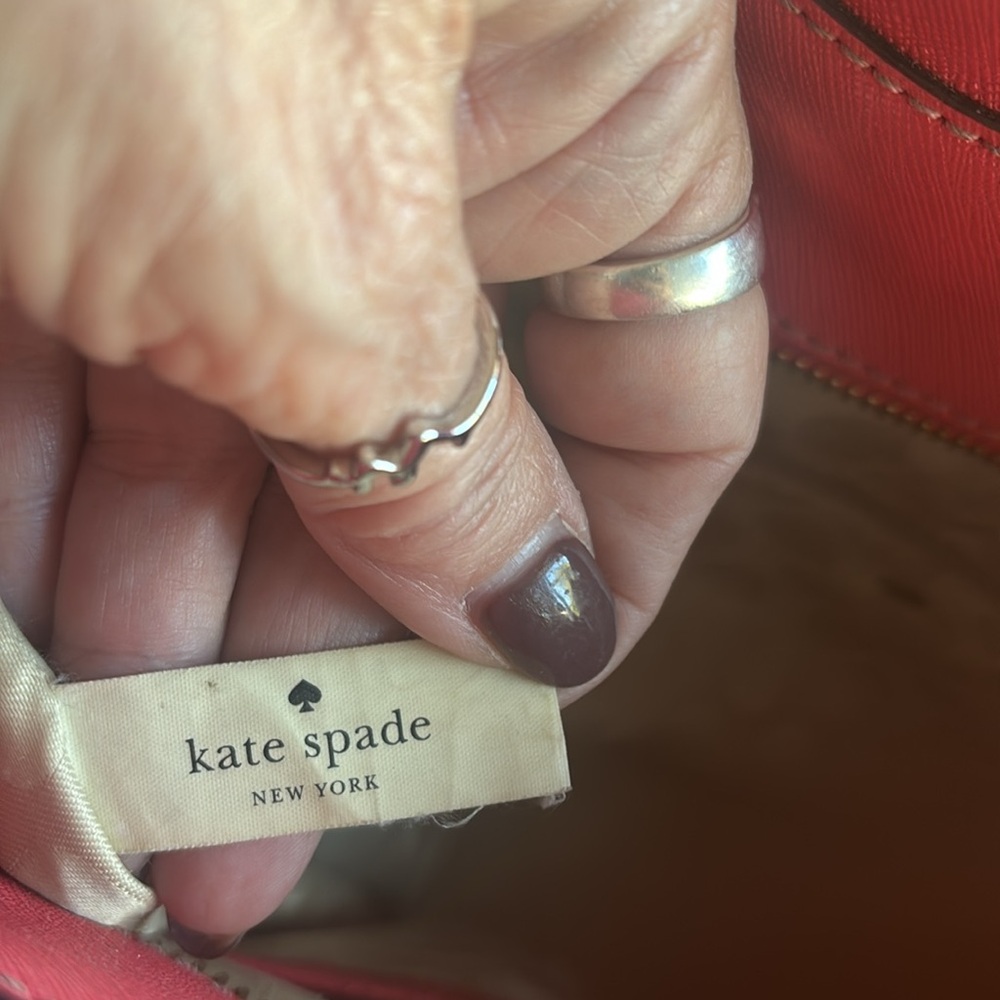 Kate Spade Red Crossbody/Shoulder Purse with Large Beautiful Interior - Picture 7 of 9